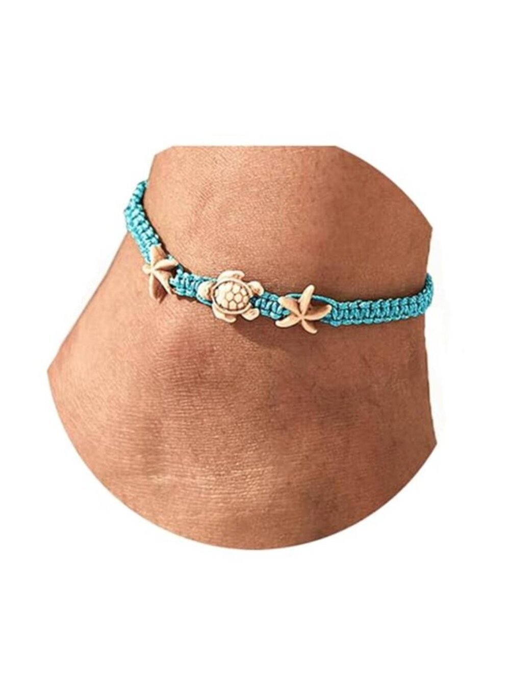 Summer Beach Anklet Bracelet Boho Turtle Starfish